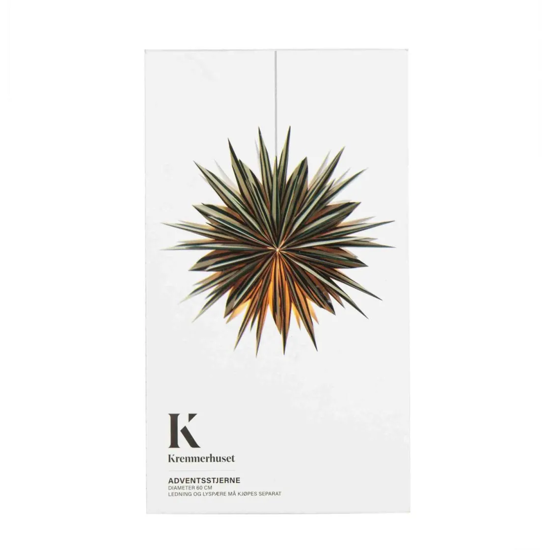 Kremmerhuset Adventsstjerne Stripe| Julestjerner