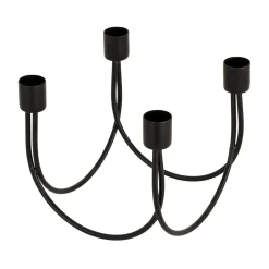 Kremmerhuset Adventstake Emma sort| Lysestaker|Julelys Og Lysestaker