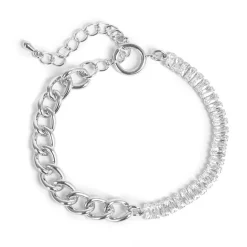 Kremmerhuset Armbånd med lenke og krystaller, S| Armbånd