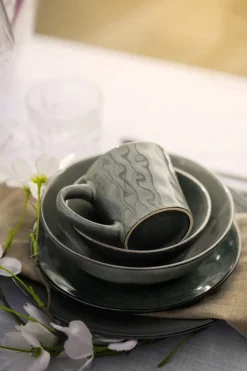 Kremmerhuset Asjett Iben 21 cm grønn-blå| Servise