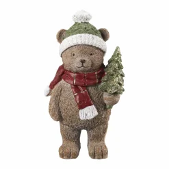Kremmerhuset Bjørn med tre 7,5 cm brun| Julepynt
