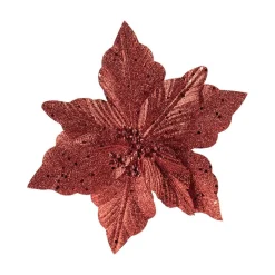 Kremmerhuset Blomst på klype rød| Julepynt|Julekuler