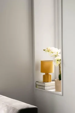 Kremmerhuset Bordlampe Flower 25 cm gul| Lamper