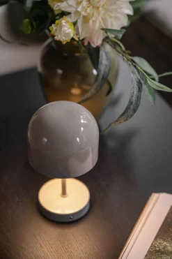 Kremmerhuset Bordlampe Napoli oppladbar 24 cm beige| Lamper