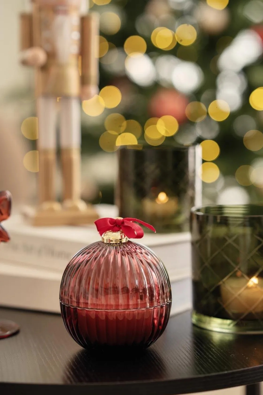 Kremmerhuset Duftlys julekule Christmas Wreath| Duftlys|Julelys Og Lysestaker