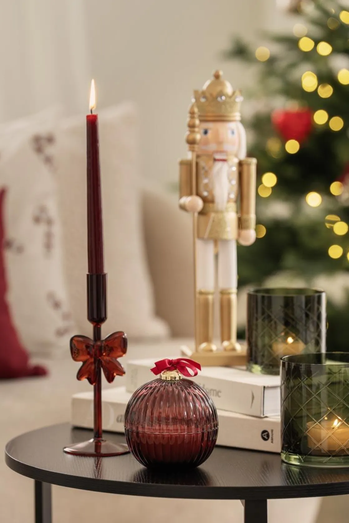 Kremmerhuset Duftlys julekule Christmas Wreath| Duftlys|Julelys Og Lysestaker