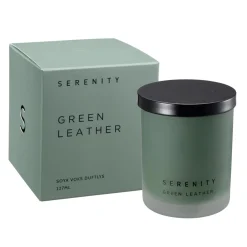 Kremmerhuset Duftlys Serenity Green leather| Duftlys