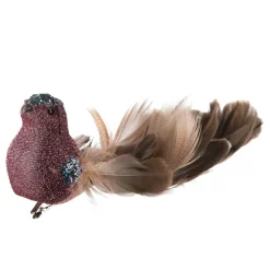 Kremmerhuset Fugl på klype Glam| Julepynt|Julekuler