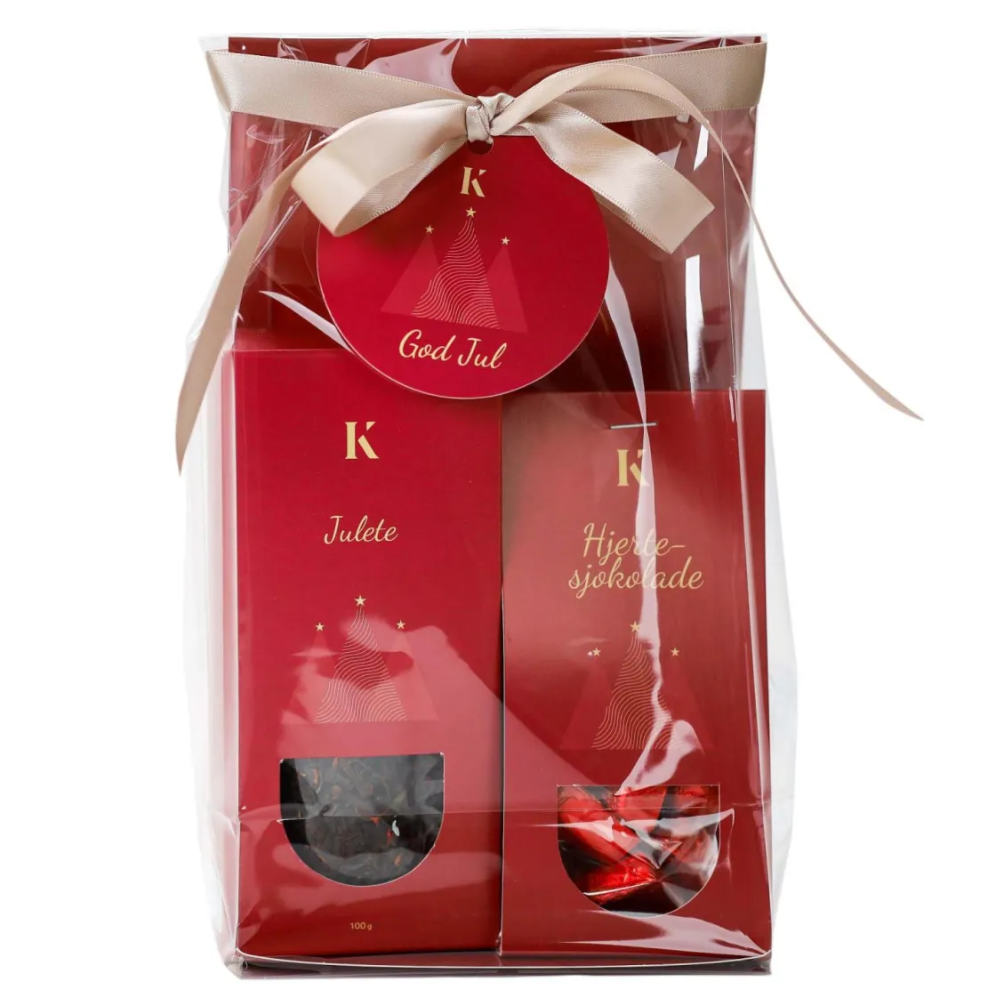 Kremmerhuset Gavepakke Julete og hjertesjokolade rød| Mat Og Drikke|Gavetips