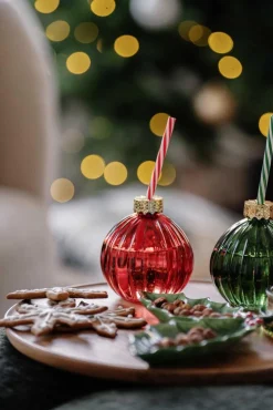 Kremmerhuset Glass julekule rød| Glass|Juleservering