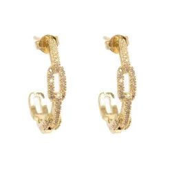 Kremmerhuset Glitrende hoops, lenke-form, G| Ørepynt