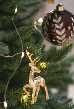 Kremmerhuset Hjort hengende gull| Julepynt|Julekuler