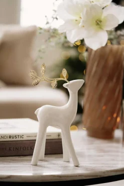 Kremmerhuset Hjort Hvit| Julepynt