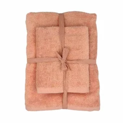 Kremmerhuset Håndklesett 2 pk, fersken| Annen Tekstil|Baderomsartikler