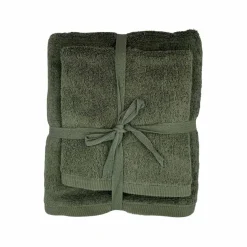 Kremmerhuset Håndklesett 2 pk grønn| Annen Tekstil|Baderomsartikler