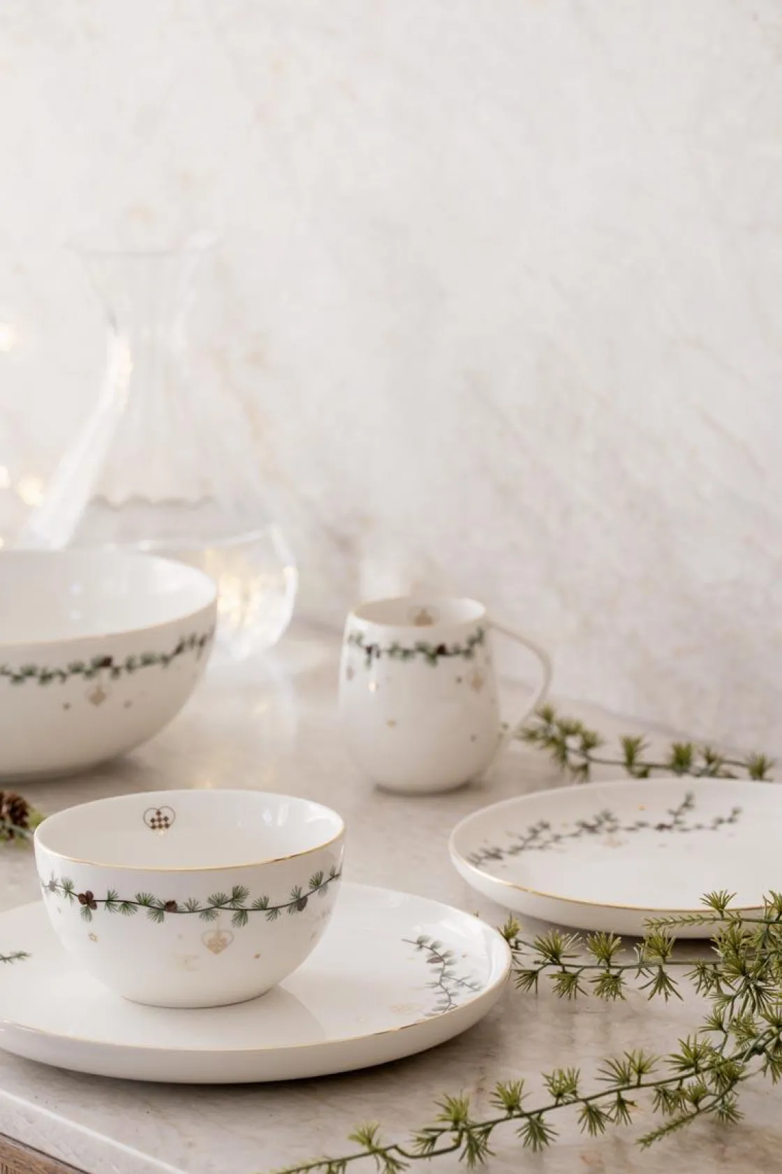 Kremmerhuset Holmen - Julehjerte Asjett| Servise|Juleservering