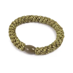 Kremmerhuset Hårstrikk, glitter, oliven, gull| Hårstrikk