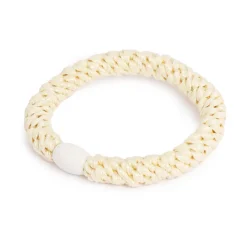 Kremmerhuset Hårstrikk Glitter sitron m/lys gul perle| Hårstrikk