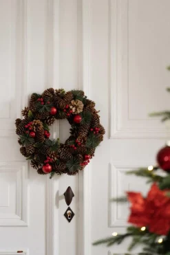 Kremmerhuset Julekrans| Kunstige Blomster|Juletrær Og Julegrønt