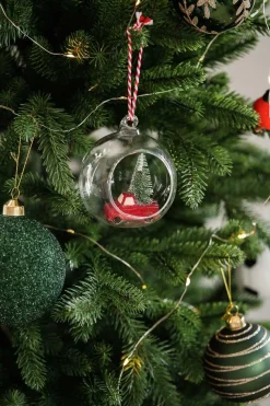 Kremmerhuset Julekule Bil i glasskule rød| Julepynt|Julekuler