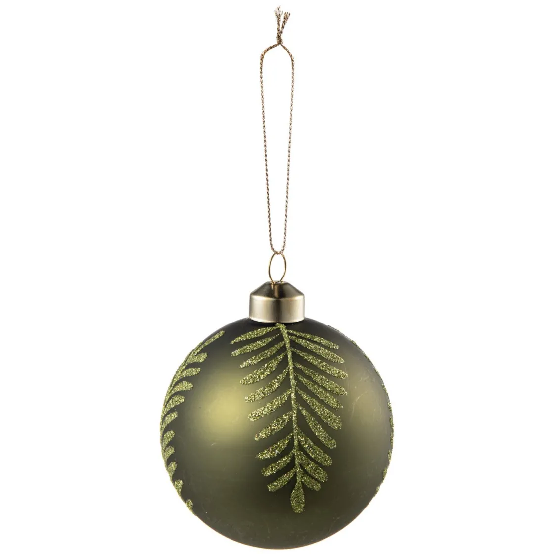 Kremmerhuset Julekule blader grønn| Julekuler