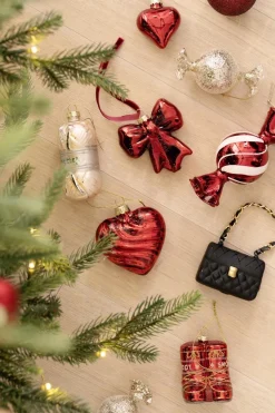 Kremmerhuset Julekule Candy Sølv| Julekuler