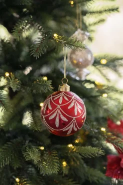 Kremmerhuset Julekule Dronning rød| Julekuler