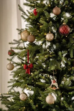 Kremmerhuset Julekule glitter perle brun| Julekuler