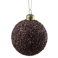 Kremmerhuset Julekule glitter perle burgunder| Julekuler