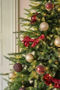 Kremmerhuset Julekule glitter perle burgunder| Julekuler