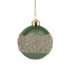 Kremmerhuset Julekule glitterbelte grønn| Julekuler