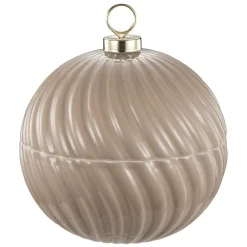 Kremmerhuset Julekule Krukke beige| Gavetips|Julepynt