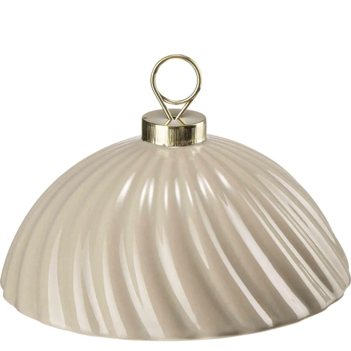 Kremmerhuset Julekule Krukke beige| Gavetips|Julepynt