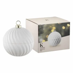 Kremmerhuset Julekule krukke hvit| Gavetips|Julepynt