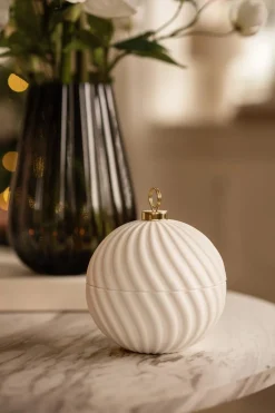 Kremmerhuset Julekule krukke hvit| Gavetips|Julepynt