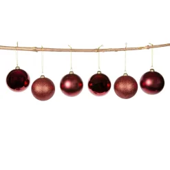 Kremmerhuset Julekule mix 6 pack rød| Julekuler