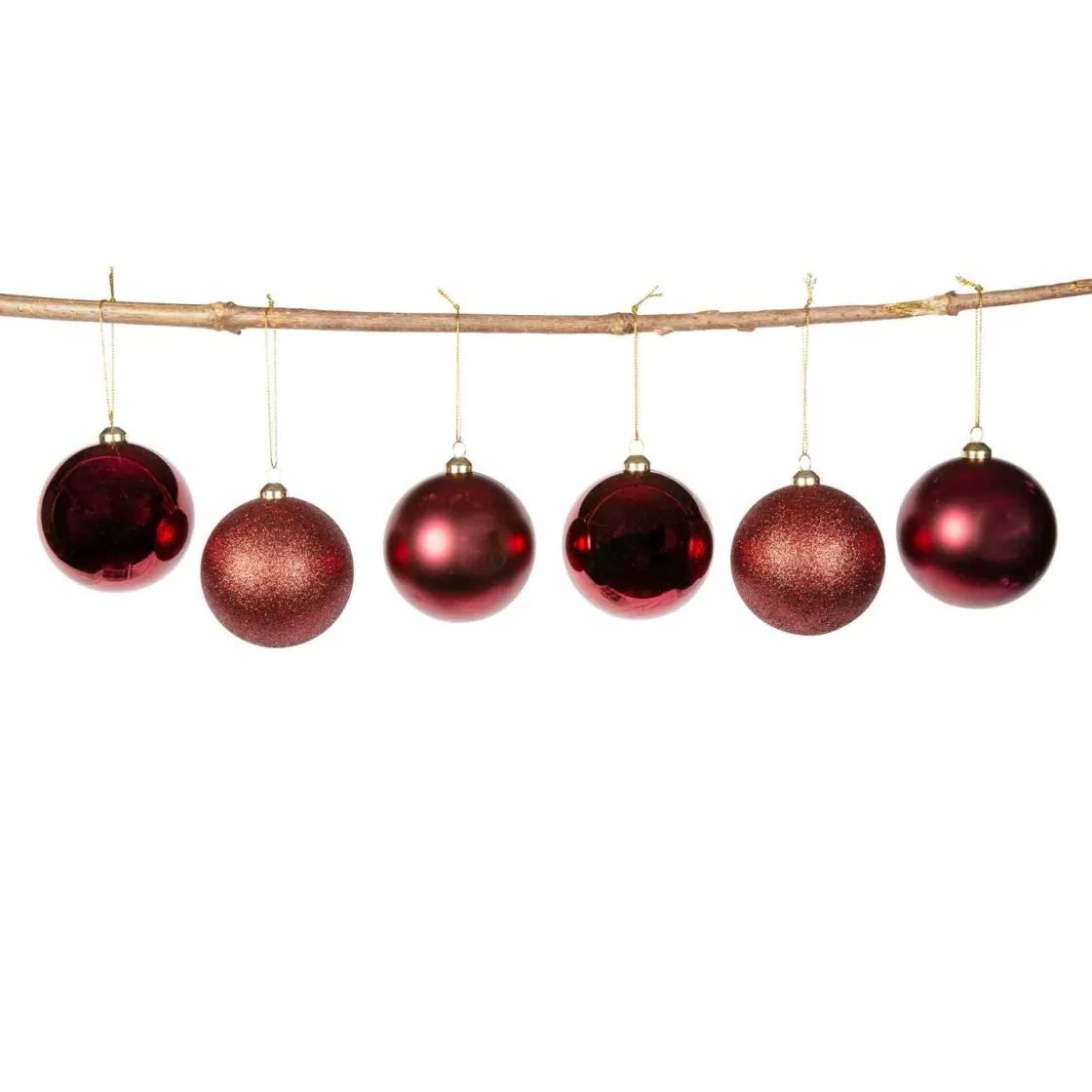 Kremmerhuset Julekule mix 6 pack rød| Julekuler