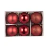 Kremmerhuset Julekule mix 6 pack rød| Julekuler