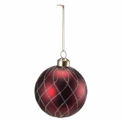 Kremmerhuset Julekule sparkle rød| Julekuler