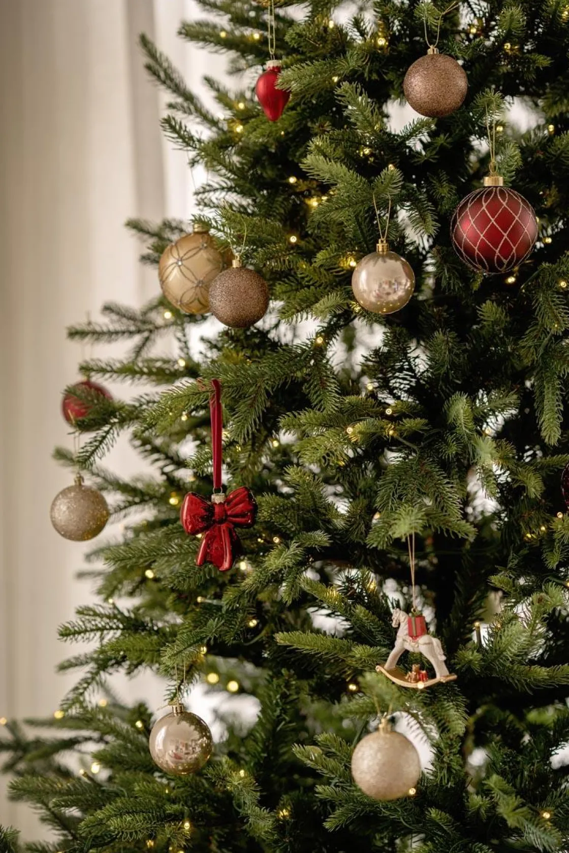 Kremmerhuset Julekule sparkle rød| Julekuler