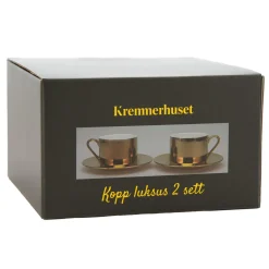 Kremmerhuset Kopp Luksus 2 pk gaveeske| Krus|Servise