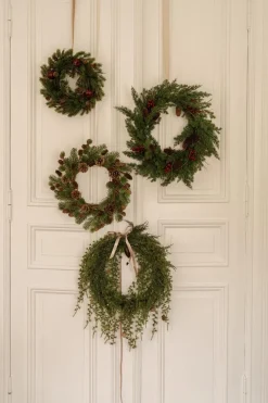 Kremmerhuset Krans sedertre 40cm| Kunstige Blomster|Juletrær Og Julegrønt