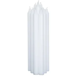 Kremmerhuset Kronelys 100% stearin 27,5cm hvit| Kronelys