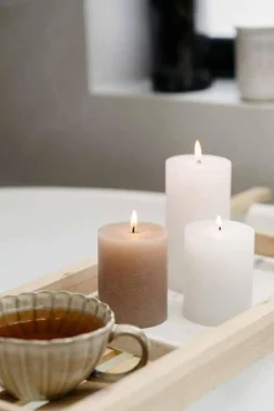 Kremmerhuset Kubbelys 9 cm hvit| Kubbelys