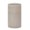 Kremmerhuset Kubbelys 100% stearin 10cm beigegrå| Kubbelys