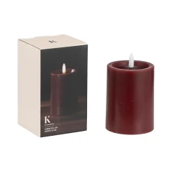 Kremmerhuset Kubbelys LED 10cm bordeaux| Ledlys|Kubbelys