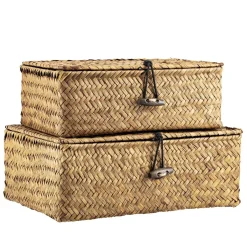 Kremmerhuset Kurv Tage med lokk liten| Oppbevaring Og Kurver|Baderomsartikler