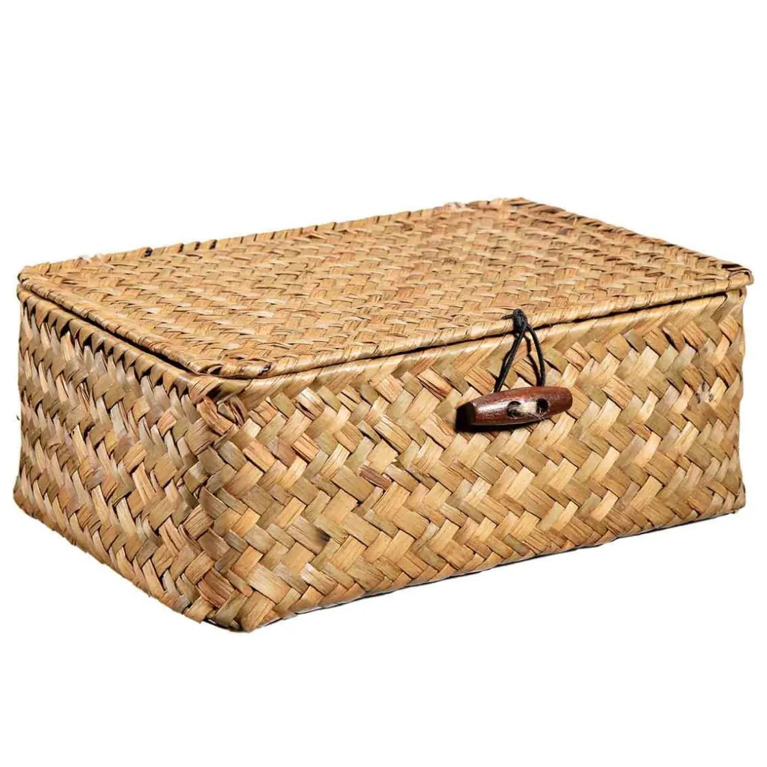 Kremmerhuset Kurv Tage med lokk stor| Oppbevaring Og Kurver|Baderomsartikler