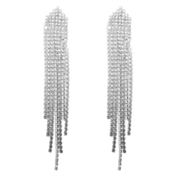 Kremmerhuset Lange øredobber, silver ombre, Sølv| Ørepynt