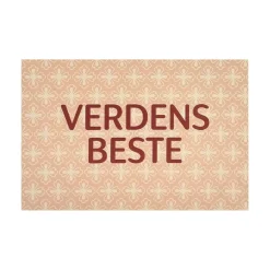 Kremmerhuset Liggende kort Verdens beste rosa| Kort